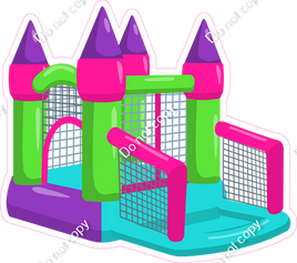 Bounce House - Inflatable - Girl Colors 3