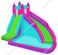 Bounce House - Inflatable - Girl Colors 4