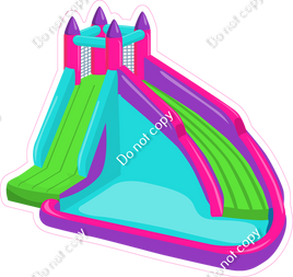 Bounce House - Inflatable - Girl Colors 4