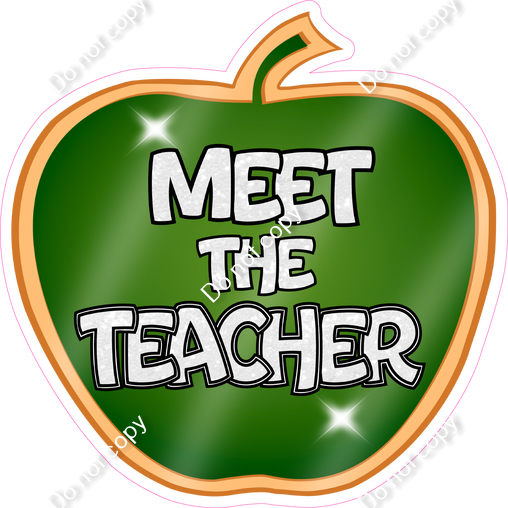 Meet the Teacher - Apple Statement| Sign Swag USA