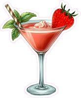 Cocktail with Strawberry