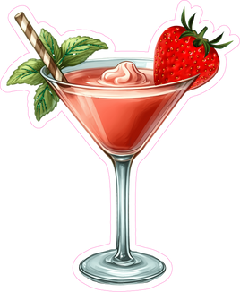 Cocktail with Strawberry