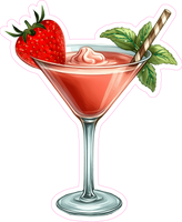 Cocktail with Strawberry