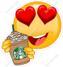 Emoji - Heart Eyes and Frappuccino