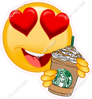 Emoji - Heart Eyes and Frappuccino