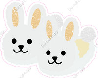 White Bunny Slippers