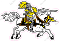 Knight Jousting Mascot - General