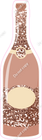 Champagne Bottle - Rose Gold