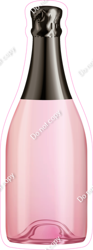 Champagne Bottle - Pink