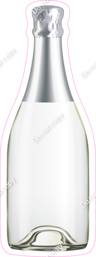 Champagne Bottle - Silver