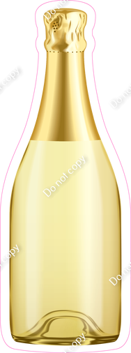 Champagne Bottle - Gold