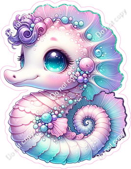 Pastel Seahorse