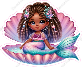 Pastel Mermaid in Shell 2