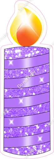 Sparkle Lilac Candle Style 1