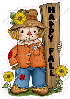 Happy Fall Statement - Scarecrow