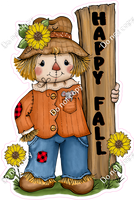 Happy Fall Statement - Scarecrow