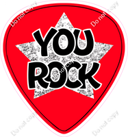 Red Guitar Pick - You Rock