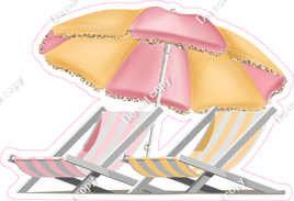 Beach Chairs and Umbrella