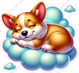 Corgi on a Cloud