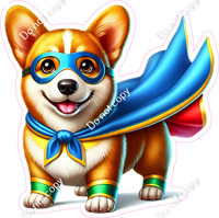 Corgi in a Cape