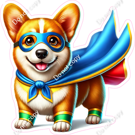 Corgi in a Cape