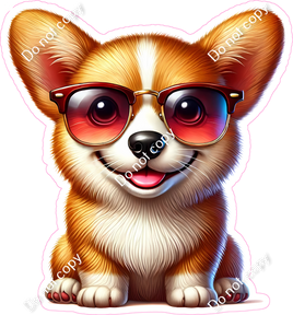 Corgi with Sunglasses