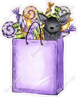 Purple Halloween Candy Bag