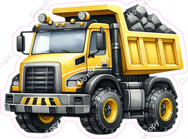 Construction - Dump Truck with Rocks