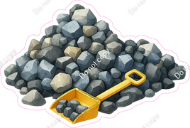 Construction - Rubble with Shovel