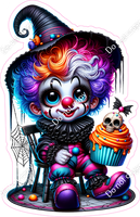 Clown with Cupcake