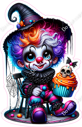 Clown with Cupcake