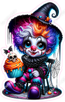 Clown with Cupcake