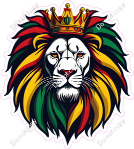 Lion Face - Rastafarian