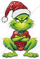 Grinch Holding with Crossed Arms