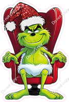 Grinch Sitting in a Chair