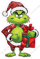 Grinch Holding a Present