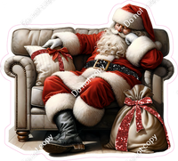 Santa on a Couch