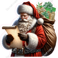 Santa lookin at His List