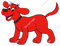 Red Dog Standing