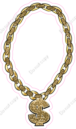 Gold Chain with Dollar Piece