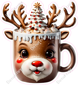 Reindeer Face Mug