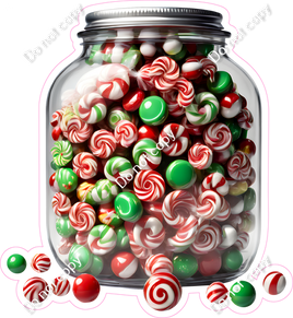 Jar of Christmas Candy