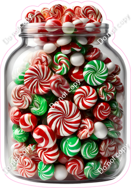 Jar of Christmas Candy