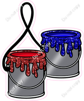 Home Alone - Red and Blue Paint Buckets