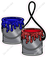 Home Alone - Red and Blue Paint Buckets