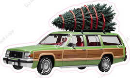 Christmas Vacation - Car with Christmas Tree