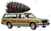 Christmas Vacation - Car with Christmas Tree