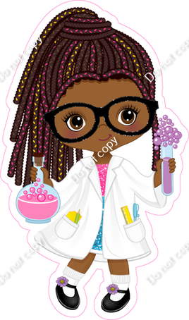 Dark Skin Tone Scientist Girl