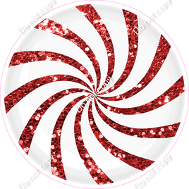 Sparkle Red Swirl Candy