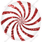 Sparkle Red Swirl Candy